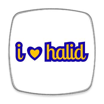 J’adore Halid (Bešlić) - Magnet carré - blanc - Devant