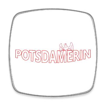Potsdamer - Square fridge magnet - white - Front