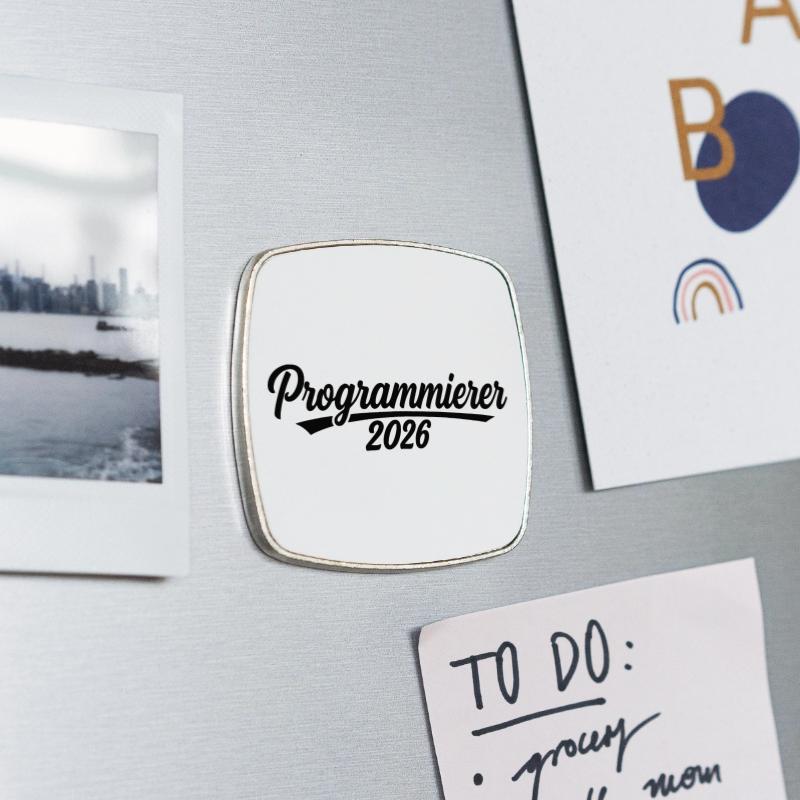 Square fridge magnet
