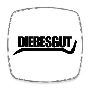 DIEBESGUT_BRECHEISEN - Square fridge magnet - white - Front