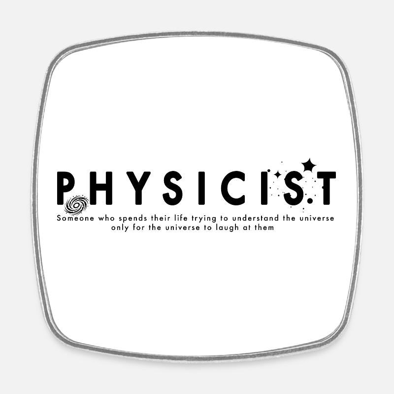 Physique - Magnet carré - blanc