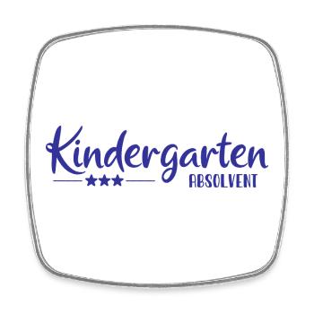 Kindergarten Graduate - School Enrollment - Kita - Square fridge magnet - white - Front
