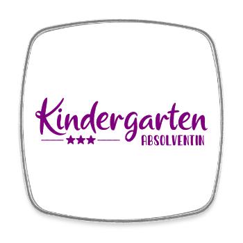 Diplômés en maternelle - Inscription scolaire - Kita - Magnet carré - blanc - Devant