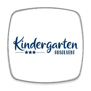 Kindergarten Graduate - School Enrollment - Kita - Square fridge magnet - white - Front