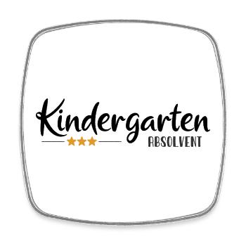 Kindergarten Graduate - School Enrollment - Kita - Square fridge magnet - white - Front