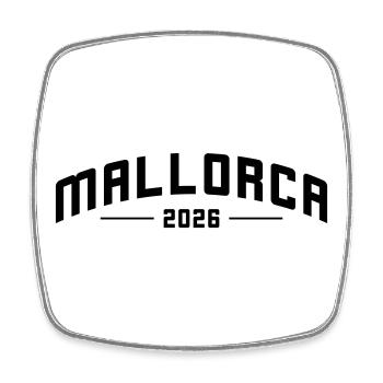 Mallorca 2026 - Square fridge magnet - white - Front