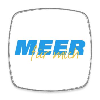LA MER POUR MOI - Magnet carré - blanc - Devant