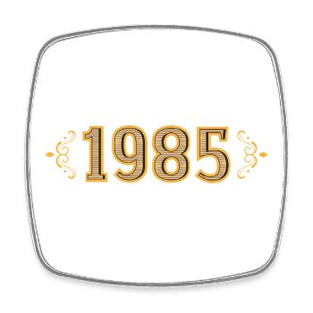 Legend since 1985 retro 1985 - Square fridge magnet - white - Front