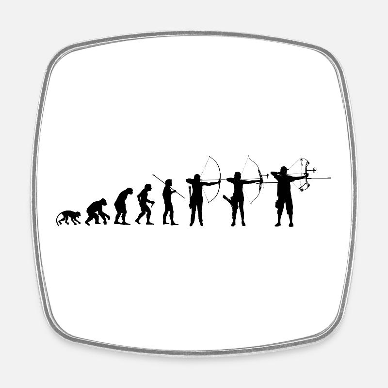 ArcheryKind_2026_Bk - Magnet carré - blanc