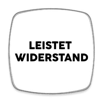 resistance - Square fridge magnet - white - Front
