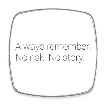 Motivational saying - Square fridge magnet - white - Front
