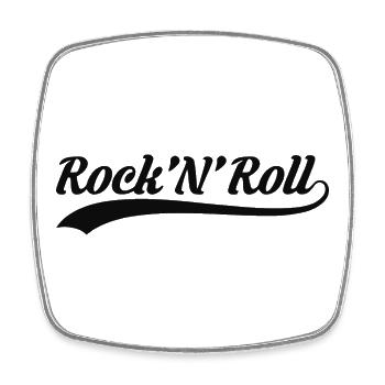 Scénario vintage du Rock’N’Roll - Magnet carré - blanc - Devant