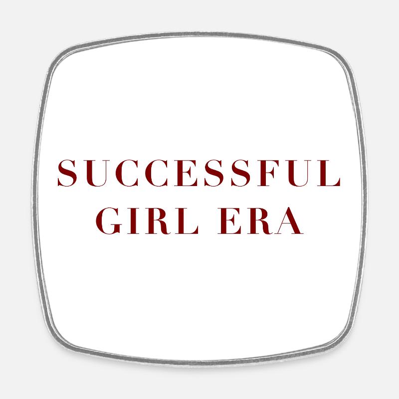 Successful Woman Era - Square fridge magnet - white