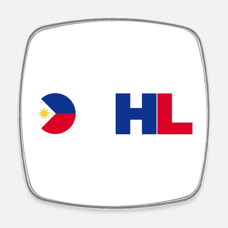 Philippines - Square fridge magnet - white