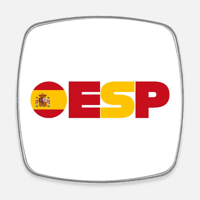 Spain - Square fridge magnet - white