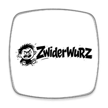 Zwiderwurz - Magnet carré - blanc - Devant
