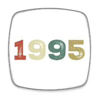 1995 Born in 1995 - Square fridge magnet - white - Front