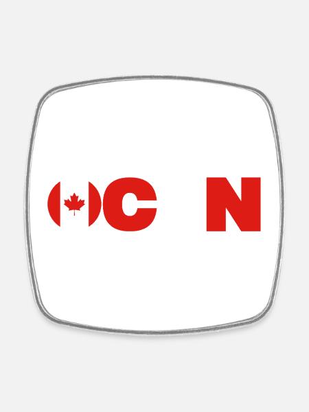 Canada - Square fridge magnet - white