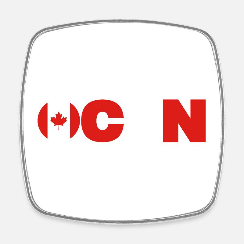 Canada - Magnet carré - blanc