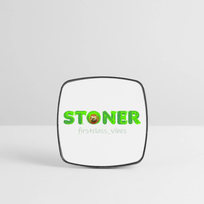 Stoner firstclass_vibes Square fridge magnet