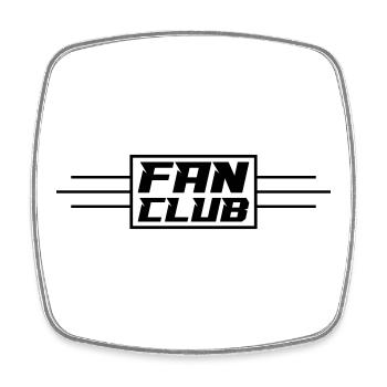 Fan Club Verein - Square fridge magnet - white - Front