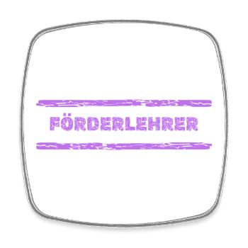Gift for support teacher - Square fridge magnet - white - Front