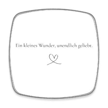 small miracle - Square fridge magnet - white - Front
