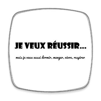 ZITAT. NACHRICHT. HUMOR. LUSTIGE ZITATE - Viereckiger Kühlschrankmagnet - Weiß - Vorne