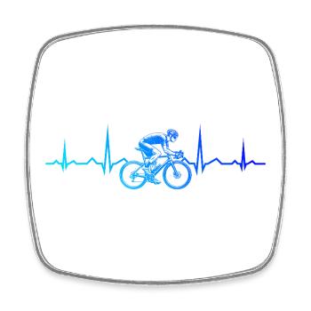 Idée cadeau pour un vélo de route avec vélo de route - Magnet carré - blanc - Devant