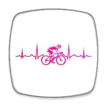 Gift idea for a road bike with road bike - Square fridge magnet - white - Front