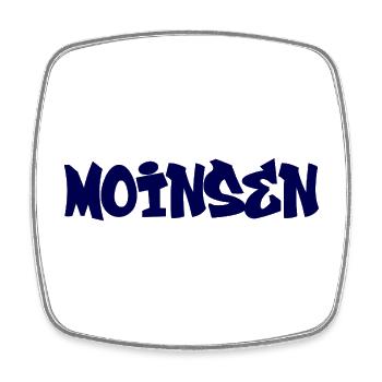 Moinsen (Street Funk) - Square fridge magnet - white - Front