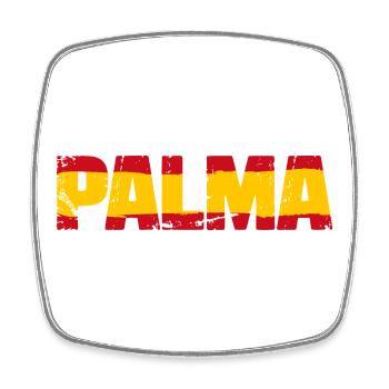 Palma Flagge Spanien - Viereckiger Kühlschrankmagnet - Weiß - Vorne