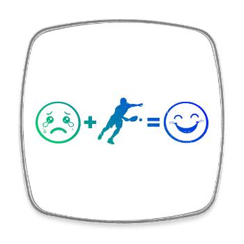 Pickleball Trainer Idee für Pickleball Athlet Fans - Viereckiger Kühlschrankmagnet - Weiß - Vorne