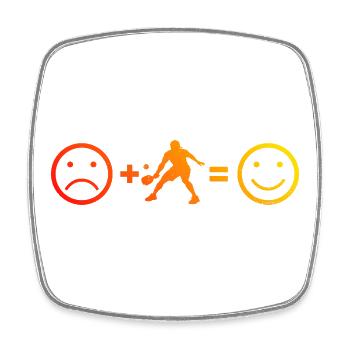 Pickleball scene Design für pickleball player Fans - Viereckiger Kühlschrankmagnet - Weiß - Vorne
