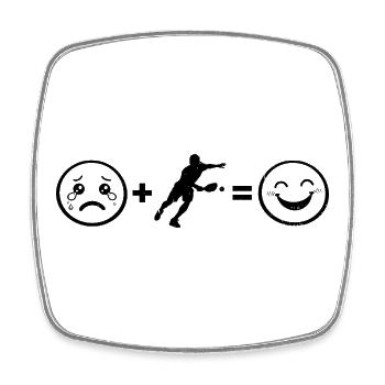Pickleball player Design für Pickleball Profi Fans - Viereckiger Kühlschrankmagnet - Weiß - Vorne