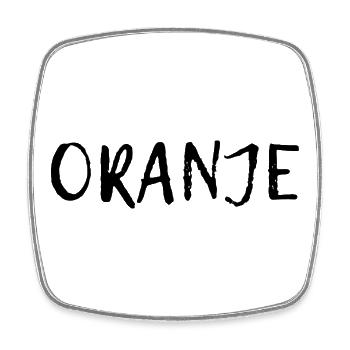 Oranje - Nederland - Niederlande - Netherlands - Viereckiger Kühlschrankmagnet - Weiß - Vorne