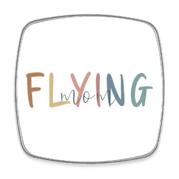 Flugbegleiter Geschenk - Muttertag Geschenk - Viereckiger Kühlschrankmagnet - Weiß - Vorne