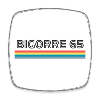 Bigorre 65 Humor Gift T-Shirt - Square fridge magnet - white - Front