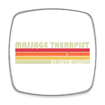 Retro Massage Therapist Limited Edition - Viereckiger Kühlschrankmagnet - Weiß - Vorne