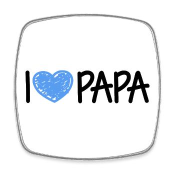 Papa Vatertag Herrentag Geschenk - Viereckiger Kühlschrankmagnet - Weiß - Vorne