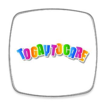 Happy Rainbow Lettering - Viereckiger Kühlschrankmagnet - Weiß - Vorne