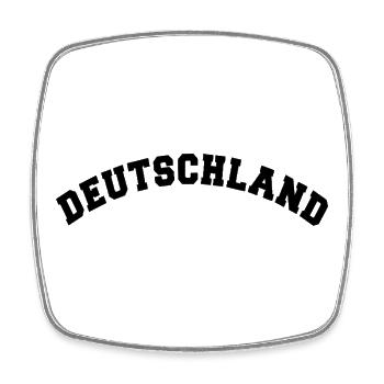 DEUTSCHLAND GERMANY EUROPA DEUTSCHE SPORT FAN - Viereckiger Kühlschrankmagnet - Weiß - Vorne