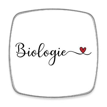Biologie - Viereckiger Kühlschrankmagnet - Weiß - Vorne