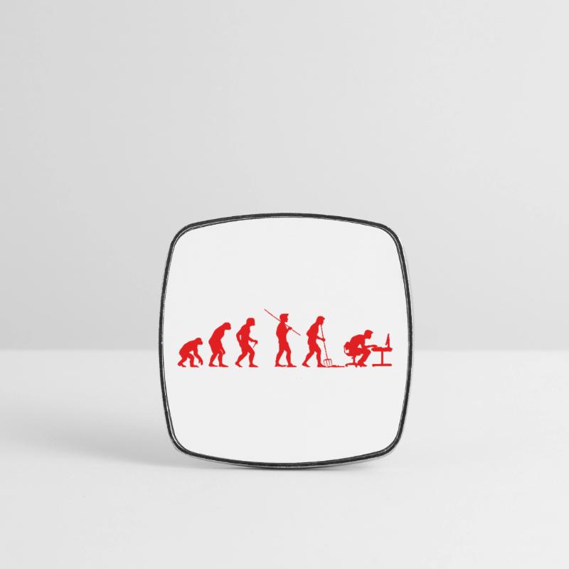 Evolution Gamer | Computer Freak Nerd PC Viereckiger Kühlschrankmagnet