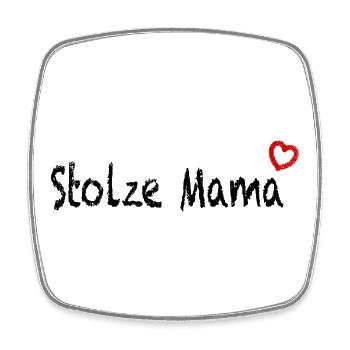 Stolze Mama Muttertag  - Viereckiger Kühlschrankmagnet - Weiß - Vorne