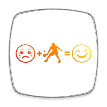 Idée de communauté Pickleball pour les fans de Pickleball - Magnet carré - blanc - Devant