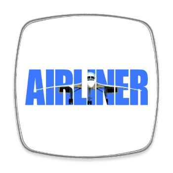 Airliner Concorde - Square fridge magnet - white - Front