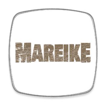 Prénom Mareike - Magnet carré - blanc - Devant