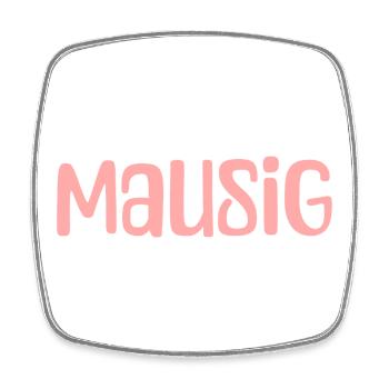 Newsletter Rose de la Souris - Magnet carré - blanc - Devant
