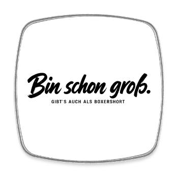 lustiger Spruch - Viereckiger Kühlschrankmagnet - Weiß - Vorne